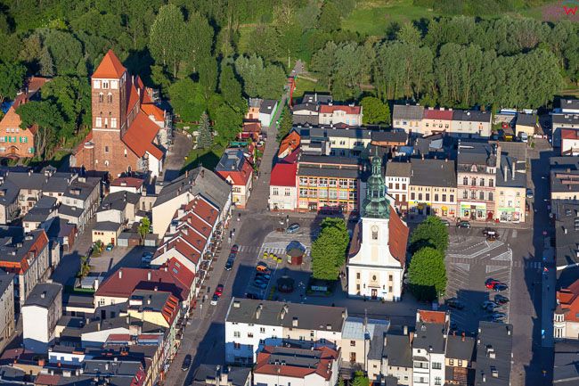 Nowe Miasto Lubawskie, centrum. EU, PL, Kujaw- POM. Lotnicze.